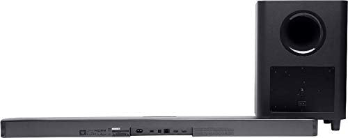 JBL 5.1 ÔøΩ Barre de son avec caisson de basses et hauts-parleurs sans fil ÔøΩ Connection 4K par arc HDMI ou cÔøΩble optique ÔøΩ Bluetooth 4.2 ÔøΩ Couleur : Noir