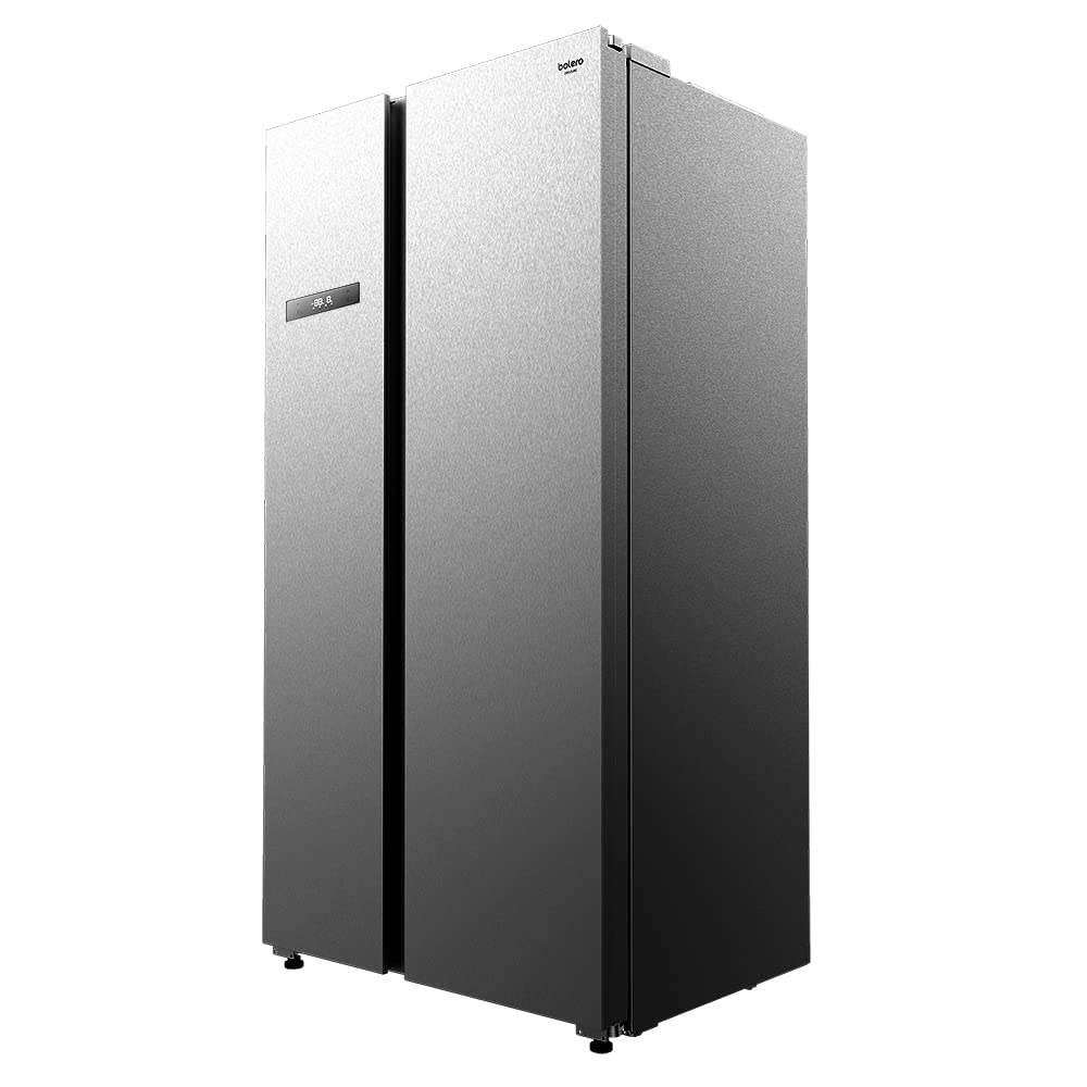Cecotec Réfrigérateur américain 2 portes Bolero CoolMarket SBS 592 INOX. 592 litres, 177,5 cm de haut et 91 cm de large, faible consommation, moteur onduleur