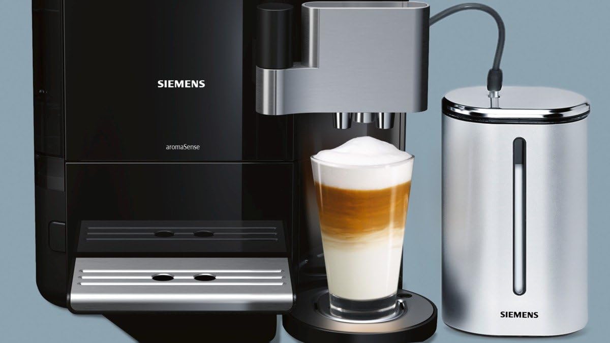 Siemens - TE717509DE - Machine à café automatique, Noir Acier inoxydable