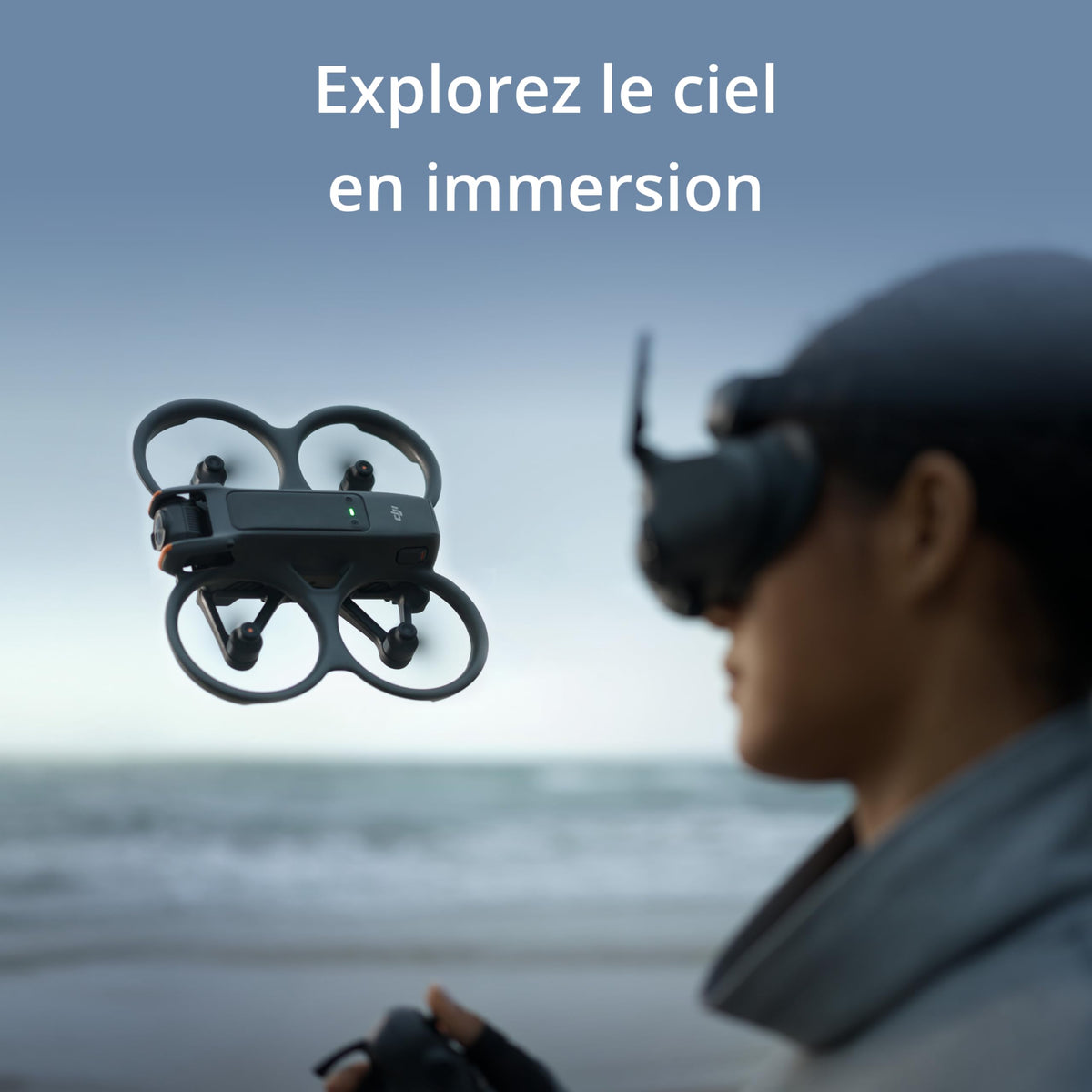 Bundle Fly Smart DJI Avata 2 (une batterie), drone FPV avec caméra 4K, expérience immersive, protection d’hélice intégrée, FOV de 155°, drone caméra a