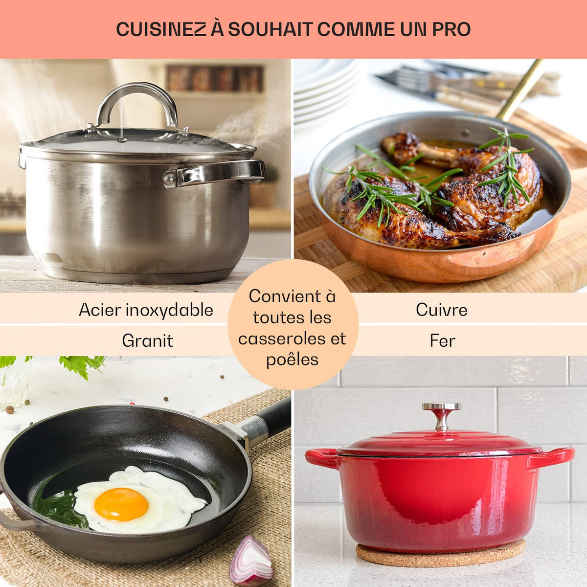 Klarstein Plaque de Cuisson Gaz à 5 Brûleurs, Table de Cuisson Encastrable à 5 Feux de 11100W, Cuisiniere, Gaziniere en Acier Inoxydable, Cuisinières GPL