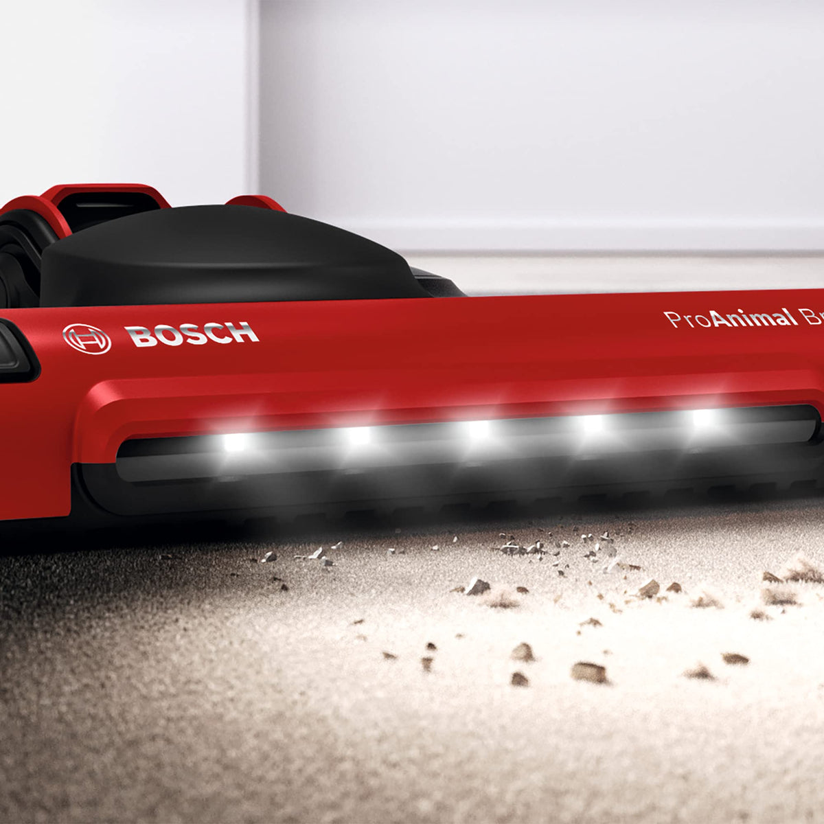 Bosch Electroménager Série 4, BBH3ZOO28, aspirateur Balai 2en1 Flexxo ProAnimal, Multifonction, Rechargeable, autonomie de 55 Min, 2 Vitesses, Accessoires Inclus, 28Vmax, Rouge