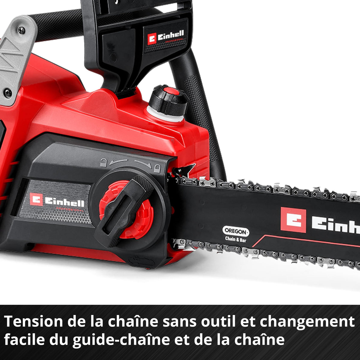 Einhell Professional Tronçonneuse sans fil GP-LC 36/40 Li BL-Solo (36 V, longueur de coupe 38 cm, moteur sans charbon, vitesse de chaîne de 19 m/s, lubrification automatique, sans batteries)
