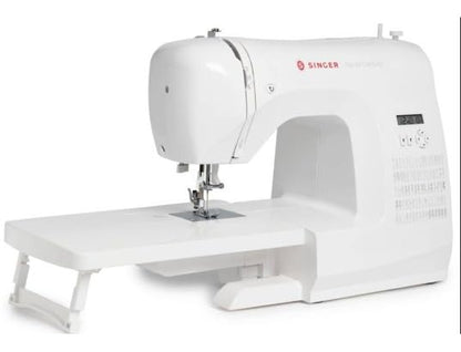 Singer Haute Couture F527C Machine à coudre électronique Professionnelle, 80 points, utilitaires, élastiques, décoratifs, Facile pour Débutants Electrique Portable, Maison