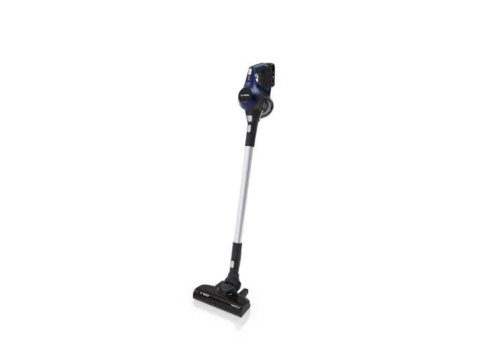 Bosch Electroménager Unlimited 6, BBS611MAT, aspirateur balai sans fil rechargeable, autonomie de 30 min, brosse motorisée, batterie Power for All, accessoires inclus, bleu