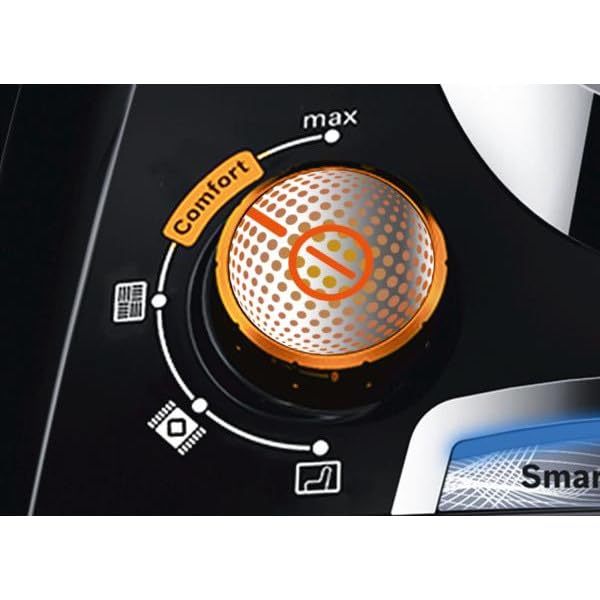 Bosch Electroménager Série 8, BGS7MS64, aspirateur traîneau sans Sac ProSilence, extrêmement Silencieux, Technologie SensorBagless et système de Nettoyage Intelligent du Filtre, Noir