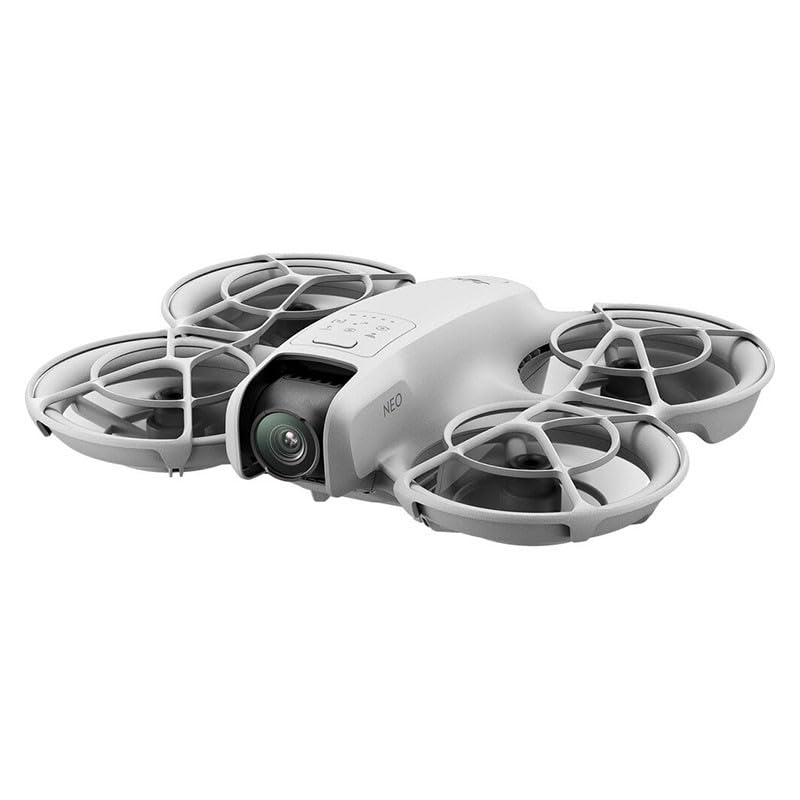 DJI Neo, Mini Drone avec Caméra 4K Ultra-HD pour Adultes, Drone Suiveur qui Vole Seul de 135 g, Décollage de la Main, Suivi de Sujet, QuickShots, Vidé