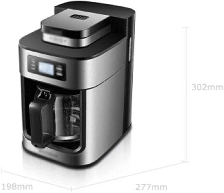 Machines à Café Machine à Café, Machine à Café Entièrement Automatique Grinder Machine à Café à Domicile Poudre de Soja Machine à Café à Café à Double