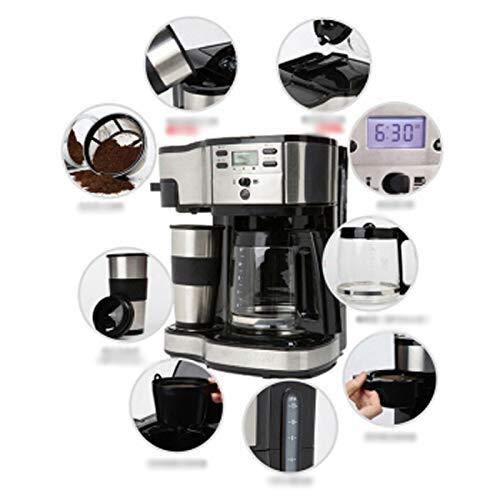 Machine à Café, Machine à Café à Domicile Machine à Café Automatique Double Mode Machine à Café Goutte à Goutte Réservation Machine à Café 351Mm × 291Mm × 388Mm Noir (Couleur: Intéressant, HUANGHAIQ
