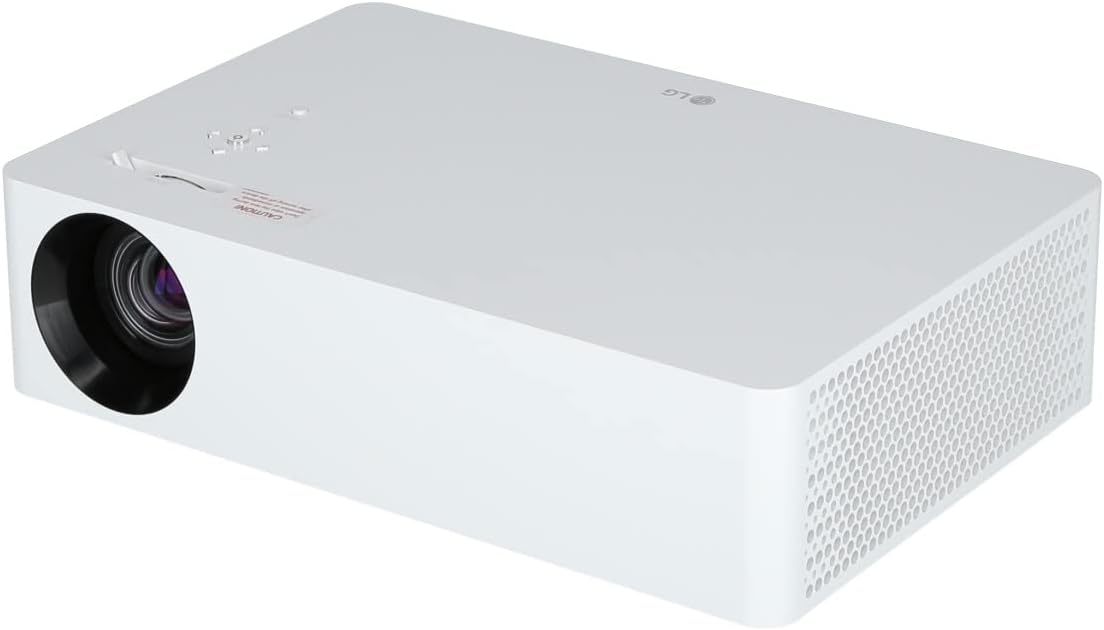 LG CineBeam Vidéoprojecteur LED HU70LS Home Cinema 1500 Lumen, 4K UHD 2160p, Projection Entre 60"~140", webOS 4.5, Bluetooth Audio, Haut-parleurs inté