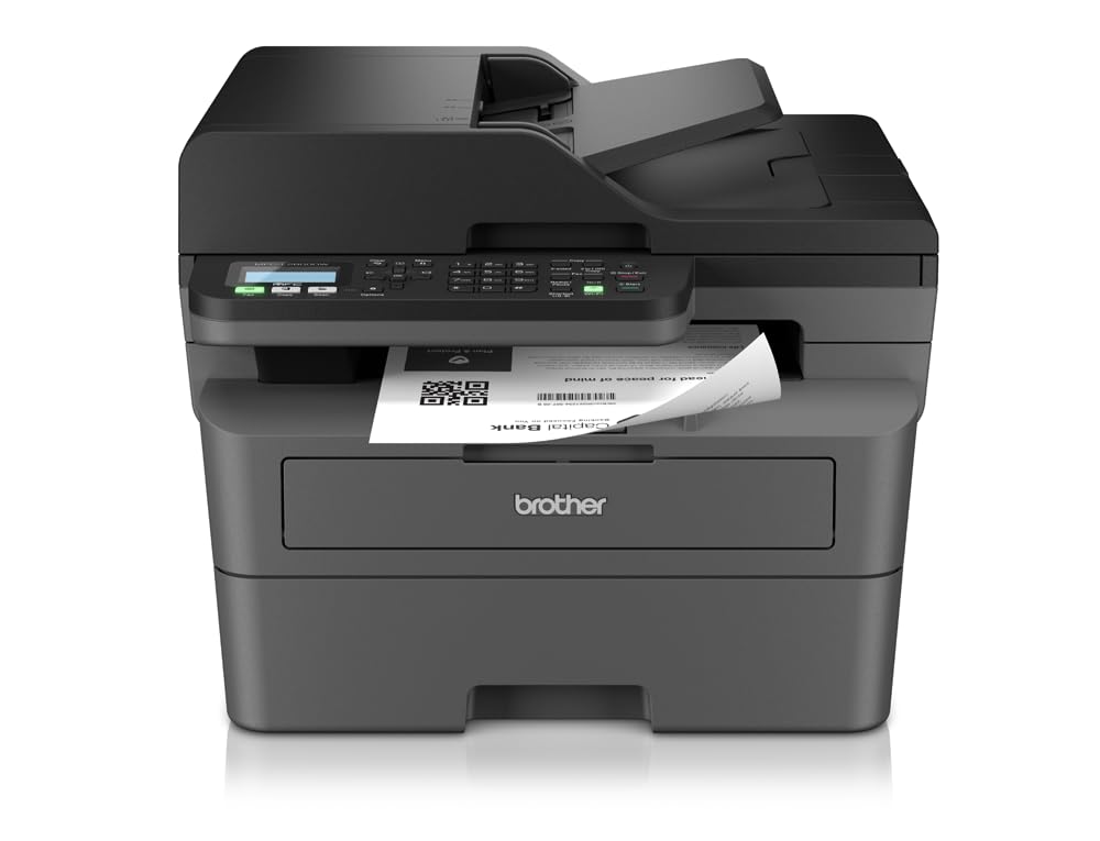 Brother MFC-L2827DW | Imprimante Multifonction 4 en 1 (Impression/Scan/Copie/Fax) Laser Monochrome | WiFi/USB/Ethernet | Recto-Verso | Eligible au For