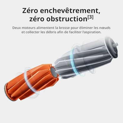 DJI ROMO A Robot Aspirateur Laveur avec Robot Transparent, Aspirateur Robot de 25 000 Pa, détection de Niveau Drone, 200 Jours sans Maintenance, Lavage et séchage Auto des tampons de serpillière
