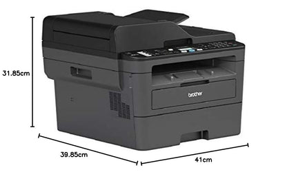 Brother MFC-L2710DW Imprimante Multifonction 4 en 1 Laser - Monochrome - A4 - Impression Recto-verso, Numérisation, Copie, Télécopie - Airprint
