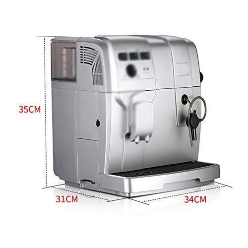 QJRGUY Machines Italien, Maison Automatique Petite Machine à Grains café en Mousse de Lait Intelligent 350 mm Argent intéressant
