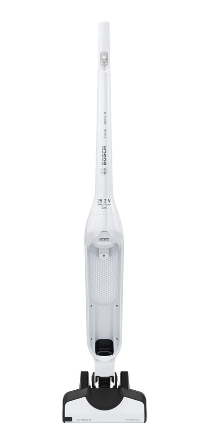 Bosch Flexxo 25.2V Série I 4 – Aspirateur Rechargeable sans Fil 2 en 1, aspirateur Balai et aspirateur à Main, autonomie de 55 Min, avec la Technologie Bosch Lithium-ION, Couleur Blanc