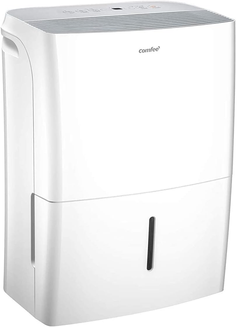 COMFEE Déshumidificateur Connecté 16L-jour, 4 Modes, Deshumidificateur d air electrique, Mode intelligent, Réservoir 3L, Pour pièce de 58-73㎡, MDDF-16DEN7 WF, Chambre, Garage, Fonctionne avec Alexa