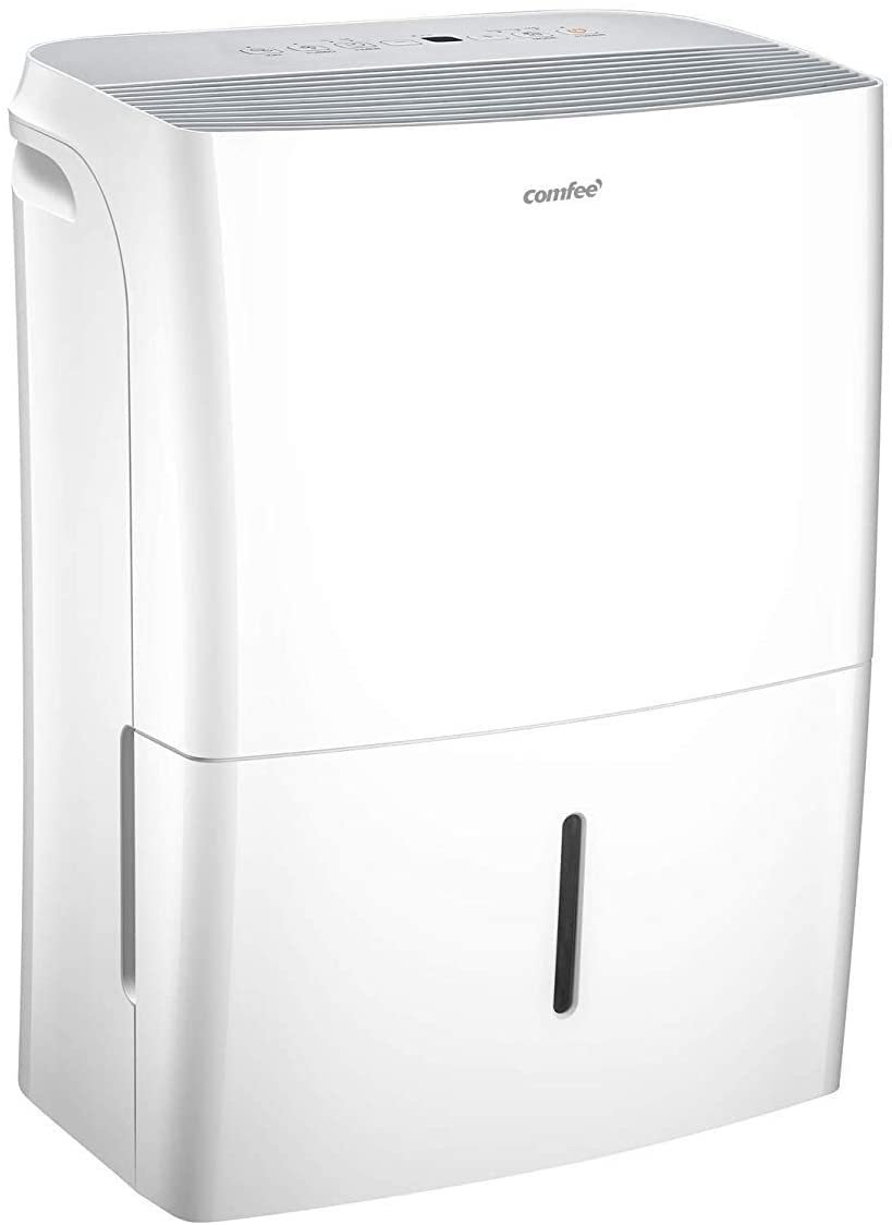 COMFEE Déshumidificateur Connecté 16L-jour, 4 Modes, Deshumidificateur d air electrique, Mode intelligent, Réservoir 3L, Pour pièce de 58-73㎡, MDDF-16DEN7 WF, Chambre, Garage, Fonctionne avec Alexa