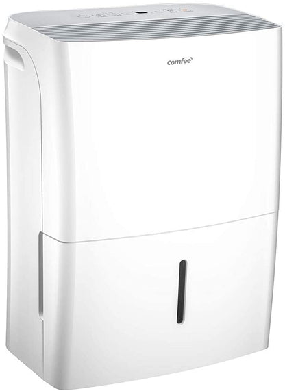 COMFEE Déshumidificateur Connecté 16L-jour, 4 Modes, Deshumidificateur d air electrique, Mode intelligent, Réservoir 3L, Pour pièce de 58-73㎡, MDDF-16DEN7 WF, Chambre, Garage, Fonctionne avec Alexa