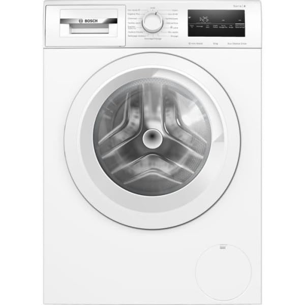 Bosch WAN28258FR, Série 4, Lave linge hublot, 8 kg, 1400 trs/min, Blanc