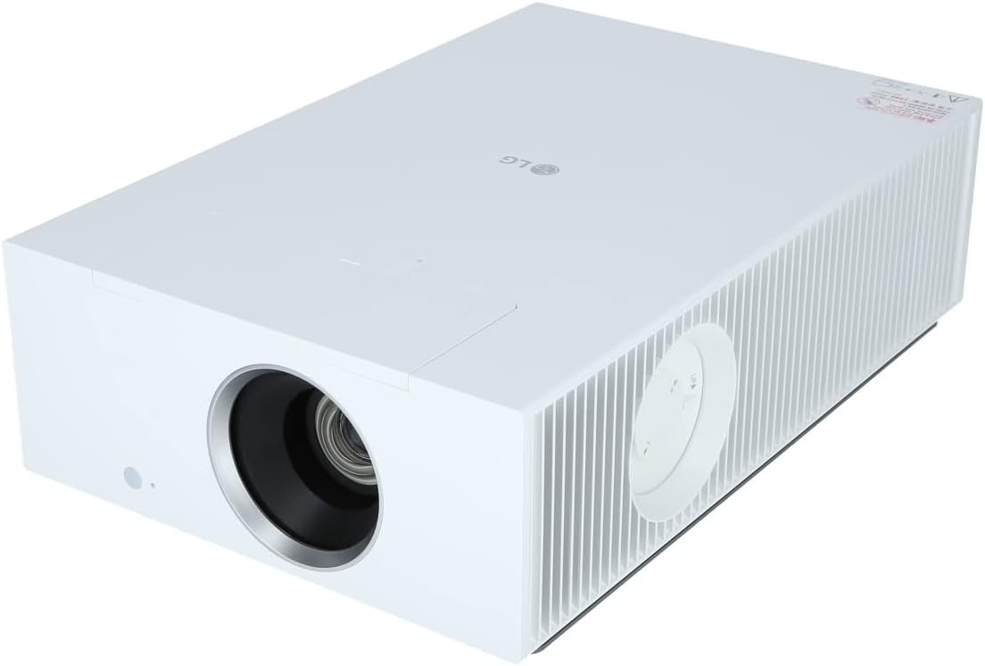 LG Electronics CineBeam Vidéoprojecteur Laser HU710PW Home Cinema 2000 Lumen, 4K UHD 2160p, Projection Entre 40"~300", Smart webOS 6.0, Bluetooth Audio, Haut-parleurs intégrés, pour Apple & Android