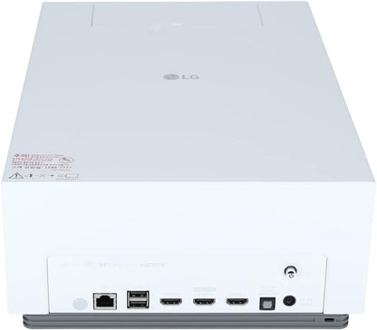 LG Electronics CineBeam Vidéoprojecteur Laser HU710PW Home Cinema 2000 Lumen, 4K UHD 2160p, Projection Entre 40"~300", Smart webOS 6.0, Bluetooth Audio, Haut-parleurs intégrés, pour Apple & Android