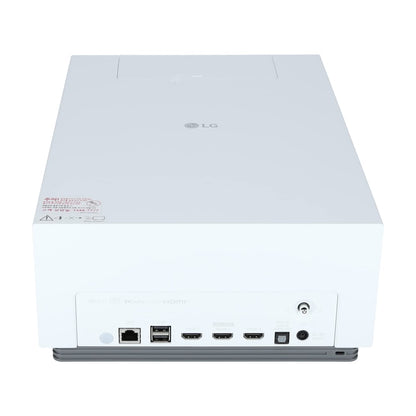 LG Electronics CineBeam Vidéoprojecteur Laser HU710PW Home Cinema 2000 Lumen, 4K UHD 2160p, Projection Entre 40"~300", Smart webOS 6.0, Bluetooth Audio, Haut-parleurs intégrés, pour Apple & Android