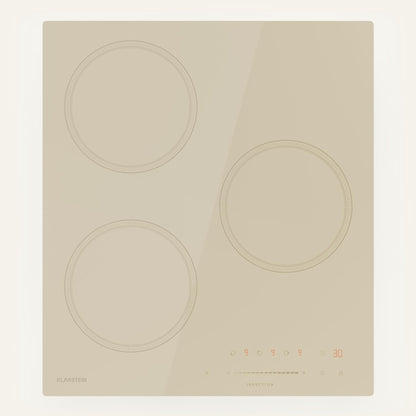 Klarstein Victoria Plaque À Induction Encastrable - 3 Zones, 6600 W Avec Boosters, Commande Tactile À Curseur, Minuterie & Verrouillage Parental, Vitr
