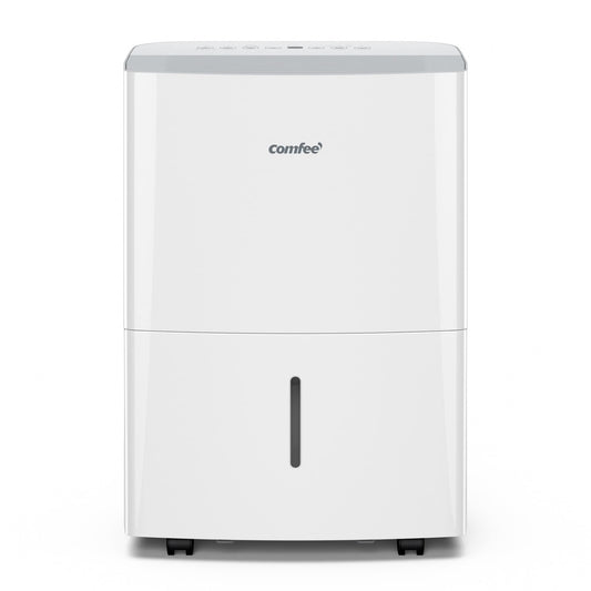 COMFEE Déshumidificateur Connecté 16L-jour, 4 Modes, Deshumidificateur d air electrique, Mode intelligent, Réservoir 3L, Pour pièce de 58-73㎡, MDDF-16DEN7 WF, Chambre, Garage, Fonctionne avec Alexa
