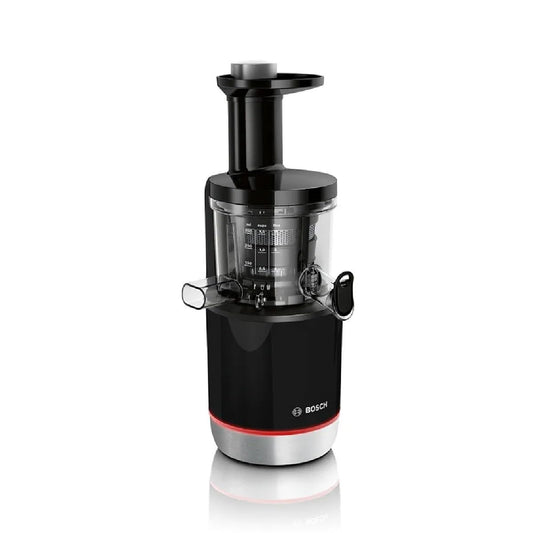 Bosch VitaExtract MESM731M Extracteur de Jus – Extraction lente pour réduire l'oxydation – Contrôle du niveau de pulpe et 3 différents filtres – 150 W – Couleur : noir