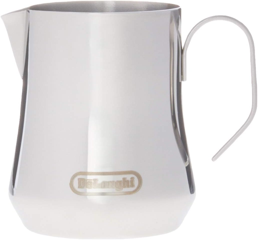 De'Longhi Dinamica, Machine expresso avec broyeur, ECAM 350.35 SB, 2L,Argent et Noir & DLSC060 Pichet à lait 350ml, Acier Inoxydable