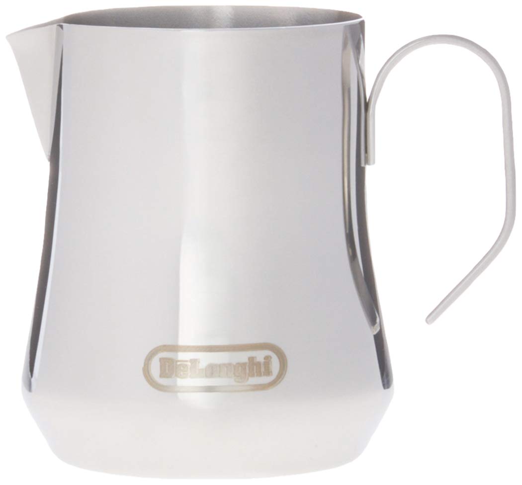De'Longhi Dinamica, Machine expresso avec broyeur, ECAM 350.35 SB, 2L,Argent et Noir & DLSC060 Pichet à lait 350ml, Acier Inoxydable