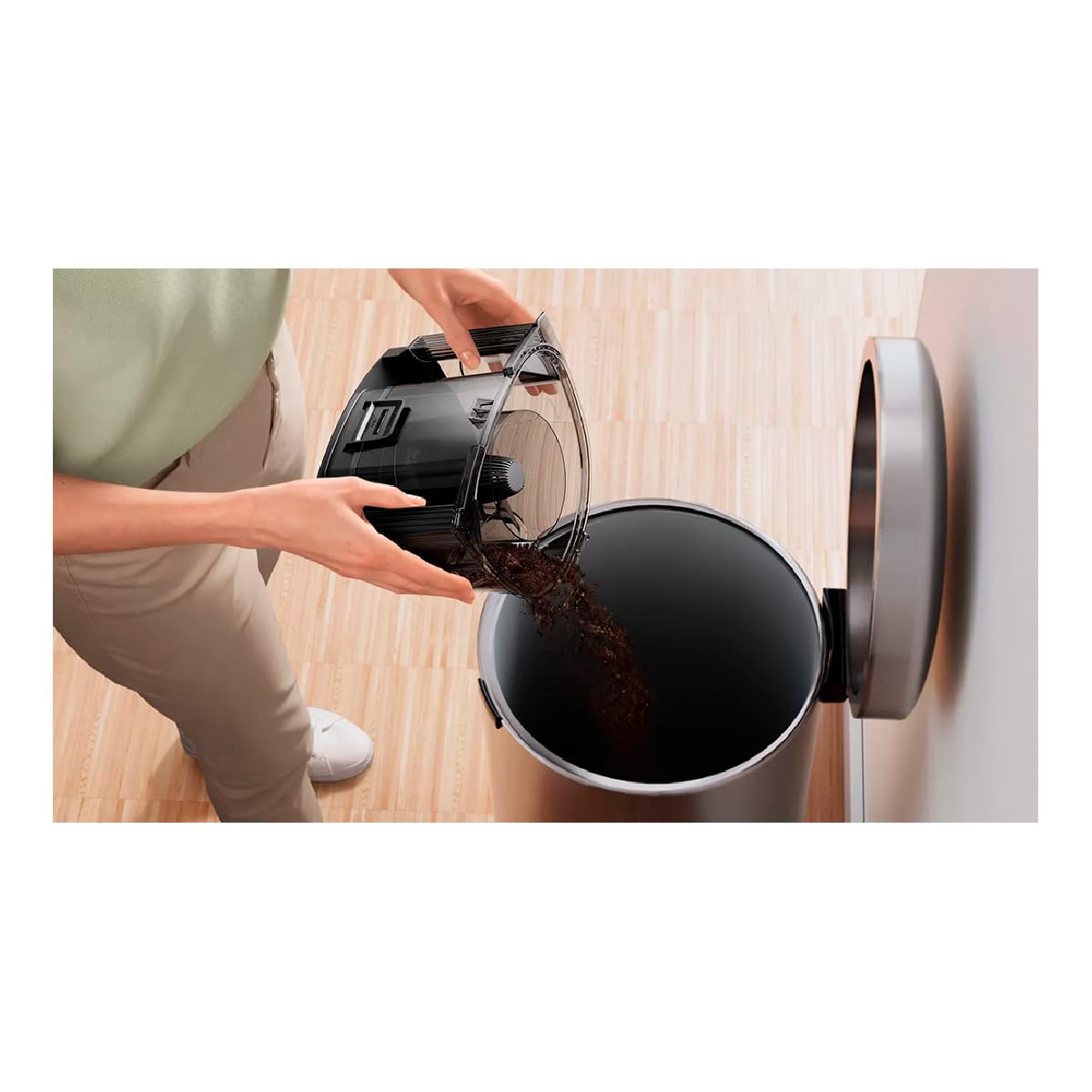 Bosch Série 4, aspirateur sans Sac, BGC21POW1, ProPower, Brosse Turbo Incluse, Filtre HEPA13 Lavable, Technologie Power AirCycle, Noir