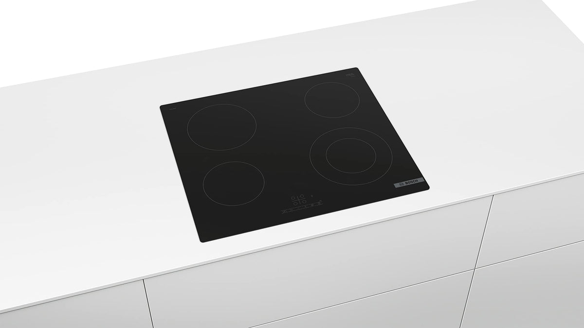 Bosch PUC611BB5E- Série 4, Plaque à Induction - 3 Feux - 60 cm - Puissance 4600 W - Noir