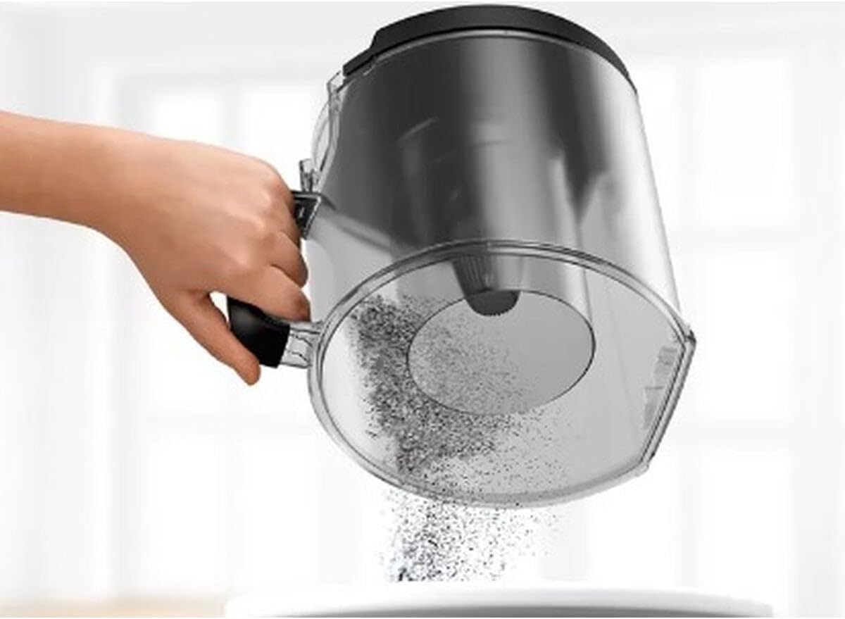 Bosch Electroménager Série 6, BGS41POW1, aspirateur traîneau sans Sac, capacité de 2,4L, variateur de Puissance à la poignée, Rayon d'action de 10 m, Niveau sonore 72 DB, Noir