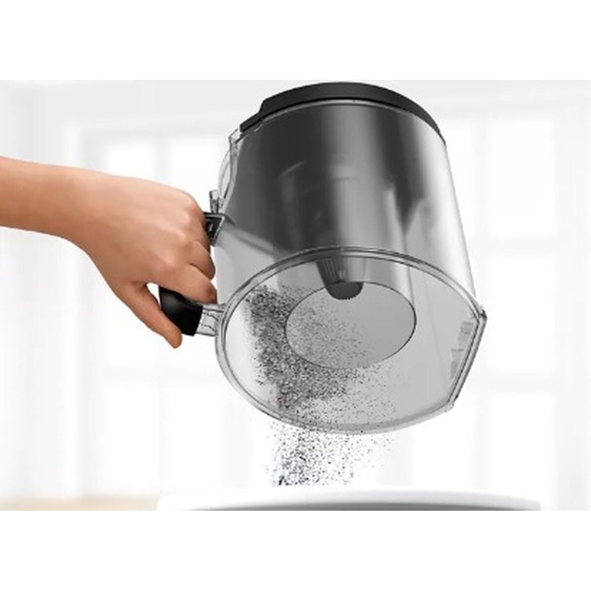 Bosch Electroménager Série 6, BGS41POW1, aspirateur traîneau sans Sac, capacité de 2,4L, variateur de Puissance à la poignée, Rayon d'action de 10 m, Niveau sonore 72 DB, Noir