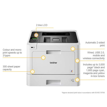 Brother HL-L8260CDW imprimante Laser Couleur 2400 x 600 DPI A4 WiFi