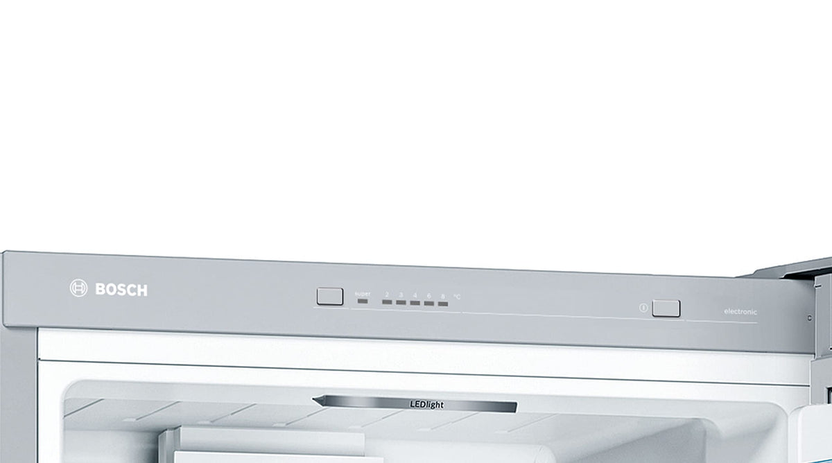 Bosch KGV33VLEAS - Réfrigérateur combiné pose libre - Série 4 - 288L - Froid brassé - L 60cm x H 176cm - Inox