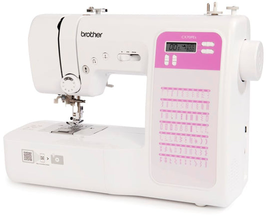 Brother CX70PES (Nouveau Modèle) - Machine à coudre électronique avec 70 points de Couture, Blanc