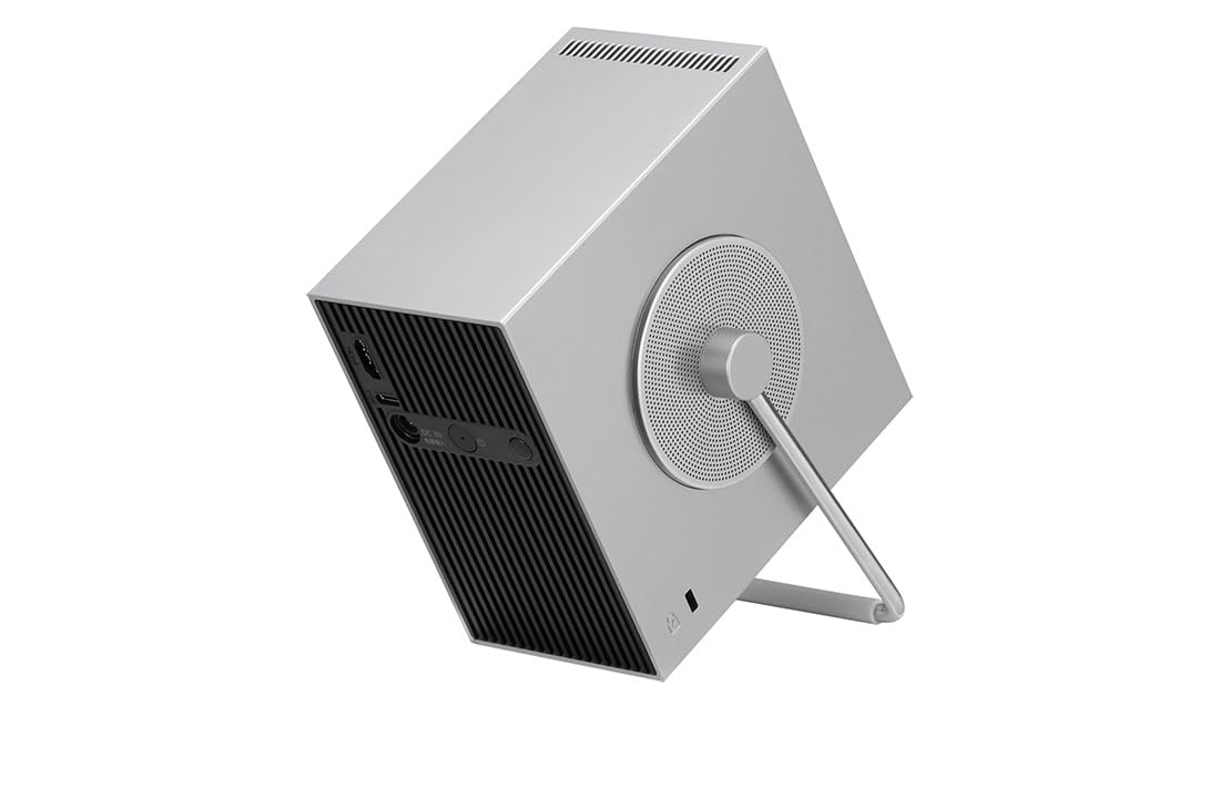 LG CineBeam Portable Vidéoprojecteur HU710PB Design Compact pour Home Cinema, 500 Lumen, 4K UHD, Projection Entre 50"~120", LG Smart webOS 6.0, Bluetooth et Haut-parleurs intégrés