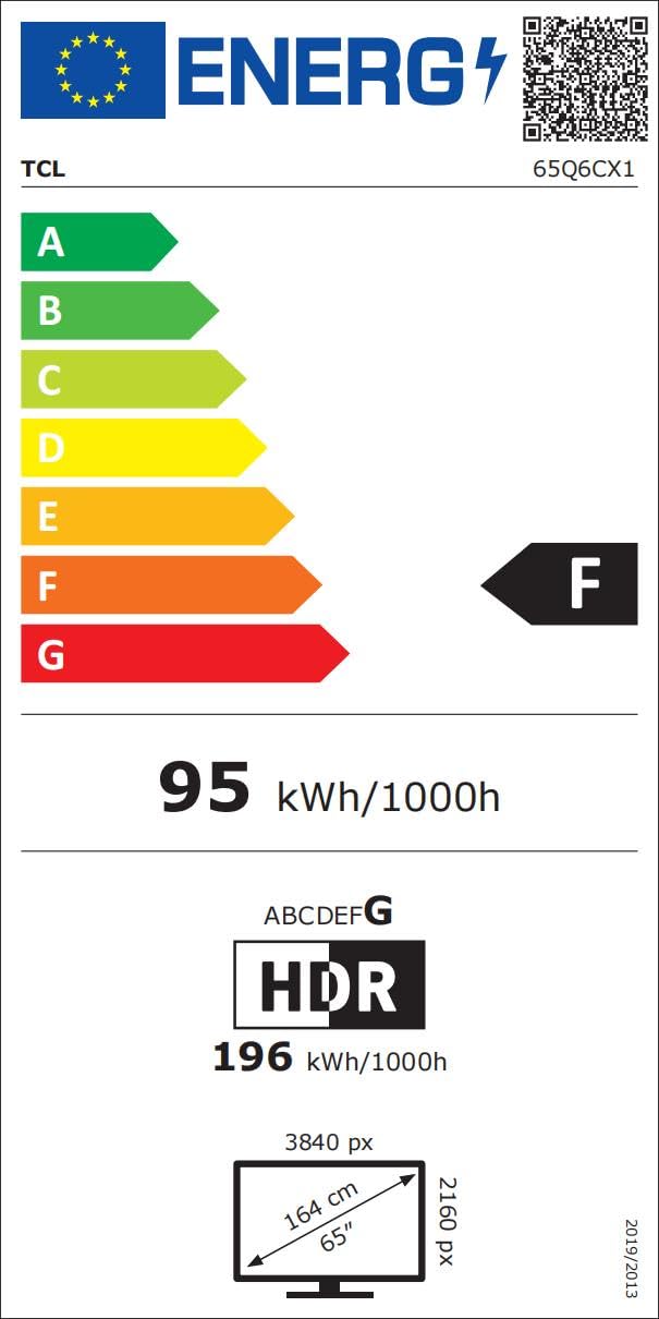 TCL 65Q6C QD-Mini LED TV, 4K HDR Premium 1000nits, Smart TV alimenté par Google (Dolby Vision IQ et Atmos, système Audio Onkyo 2.1, Motion Clarity Pro 144Hz, contrôle Vocal Mains Libres)