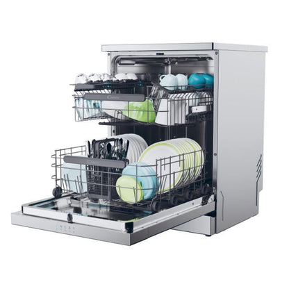 CANDY - Lave-Vaisselle - Rapido - 14 Couverts - Classe Énergétique E - Maxi Cuve, Wash & Dry 35 min, Ouverture Automatique, Contrôle à Distance - Blanc - 60 x 85 cm - Modèle CF 4E7L0A