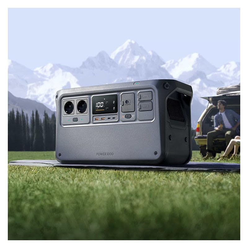 DJI Power 1000, Station Électrique Portable, Batterie LFP (LiFePO4) de 1 024 Wh, Charge Rapide de 70 Min, Sortie Stable de 2 200 W, Générateur d’Électricité Domestique, Camping & VR, Hors Réseau