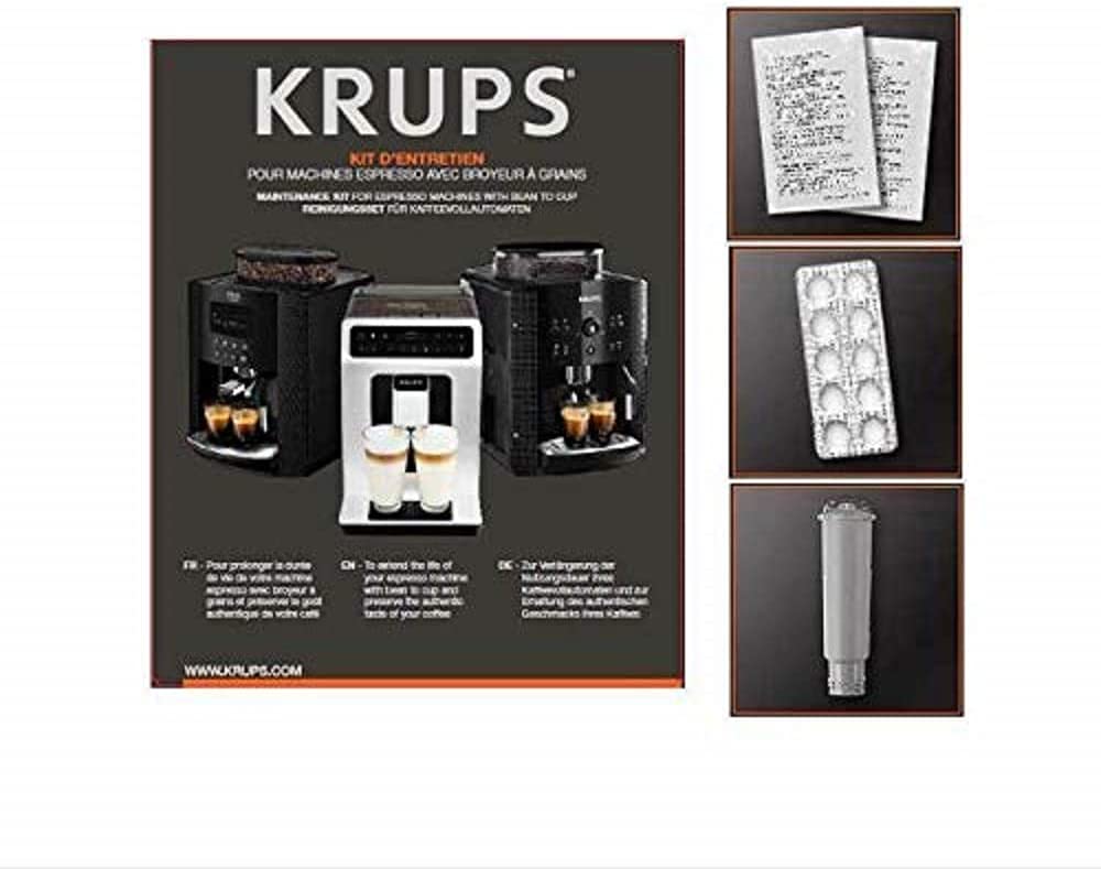 KRUPS Essential Machine à café à grain, Machine à café, Broyeur grain, Cafetière expresso, Cappuccino & Kit entretien Full Auto Expresso Broyeur XS530