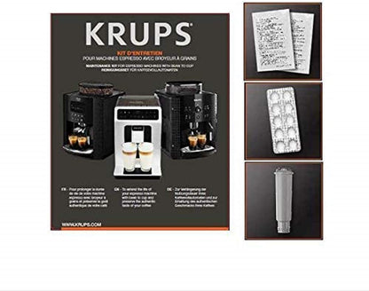 KRUPS Essential Machine à café à grain, Machine à café, Broyeur grain, Cafetière expresso, Cappuccino & Kit entretien Full Auto Expresso Broyeur XS530