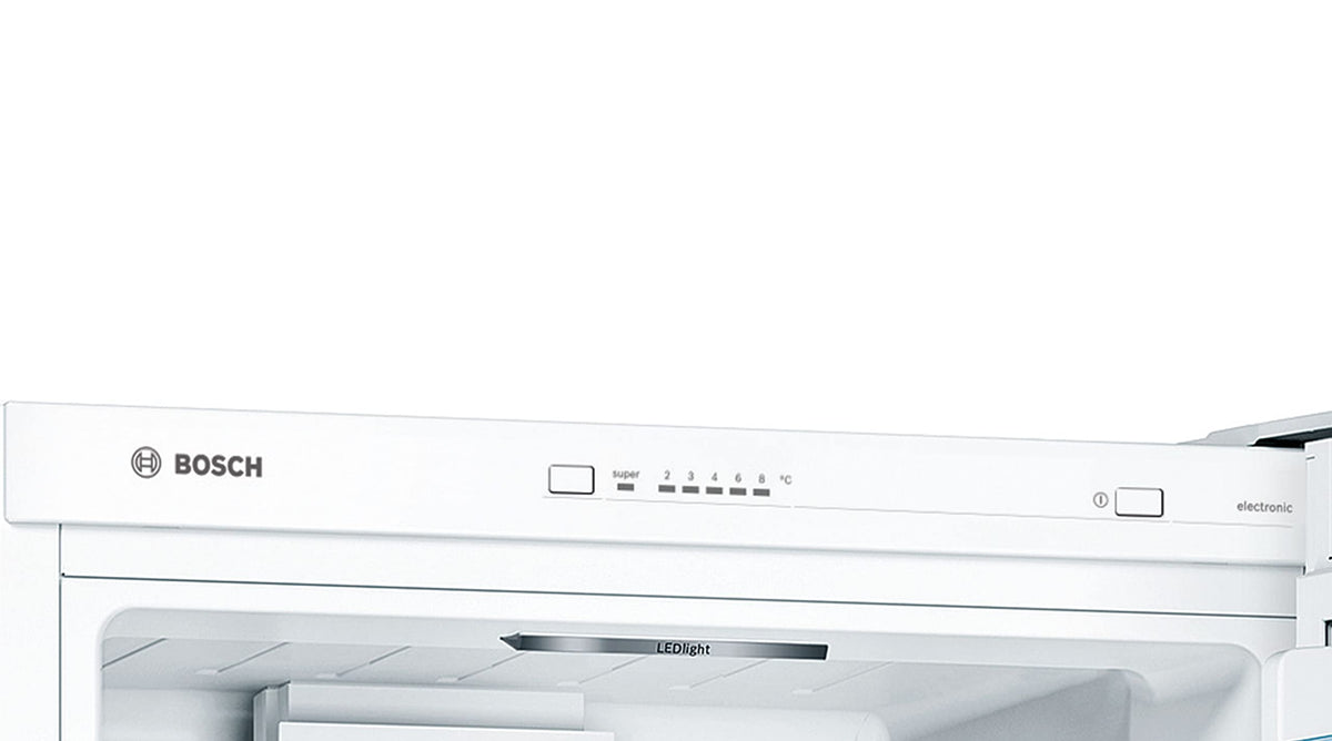 Bosch KGV33VWEAS, Série 4, Réfrigérateur congélateur, Pose libre, 176 x 60 cm, 195 L / 94 L, Blanc