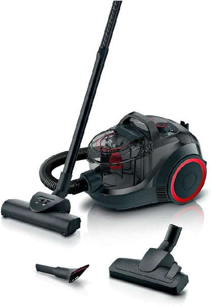 Bosch Série 4, aspirateur sans Sac, BGC21POW1, ProPower, Brosse Turbo Incluse, Filtre HEPA13 Lavable, Technologie Power AirCycle, Noir