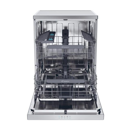 CANDY - Lave-Vaisselle - Rapido - 14 Couverts - Classe Énergétique E - Maxi Cuve, Wash & Dry 35 min, Ouverture Automatique, Contrôle à Distance - Blanc - 60 x 85 cm - Modèle CF 4E7L0A