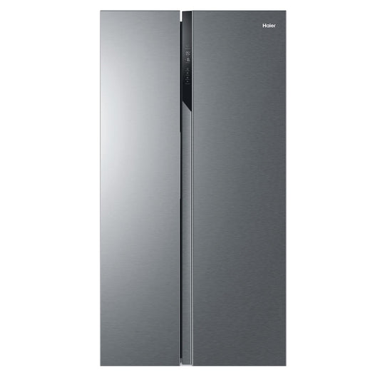 Haier - Réfrigérateur Américain - 2 Portes - Classe Énergétique E - Technologie Total No Frost Multi Air Flow - Inox - 337L + 191L (Congélateur) - 177,5 x 90,8 x 64,7 cm - Modèle HSR3918ENPG