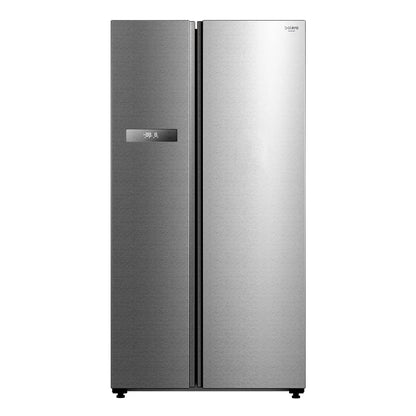 Cecotec Réfrigérateur américain 2 portes Bolero CoolMarket SBS 592 INOX. 592 litres, 177,5 cm de haut et 91 cm de large, faible consommation, moteur onduleur