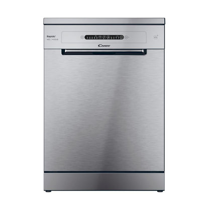 CANDY - Lave-Vaisselle - Rapido - 14 Couverts - Classe Énergétique E - Maxi Cuve, Wash & Dry 35 min, Ouverture Automatique, Contrôle à Distance - Blanc - 60 x 85 cm - Modèle CF 4E7L0A